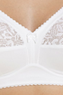 White Non Wired Half Lace Soft Cup Bra