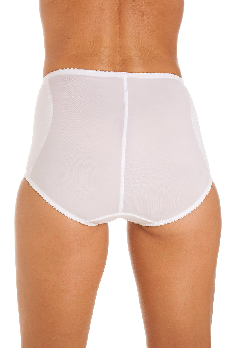 Womens Two Pack White Lace Control Shapewear Briefs