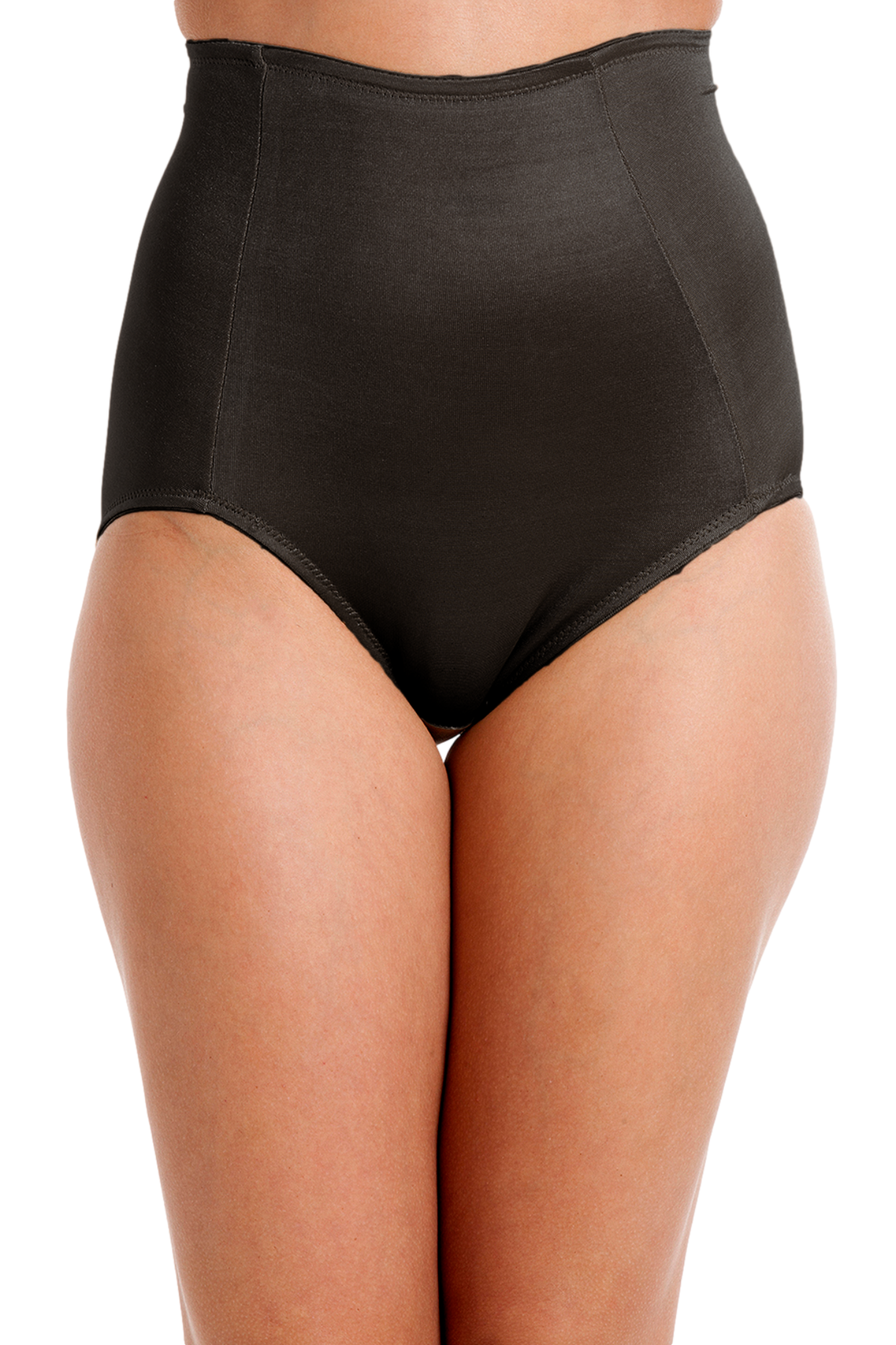 Womens Two Pack Full Support Shapewear Briefs Black