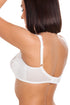 Womens White Non Wired Lace Soft Cup Bra