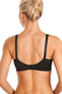 Womens Cotton Comfort Non Wire Soft Cup Black Bra
