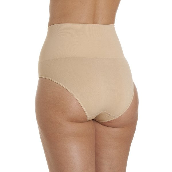 Womens Beige Seamfree Shapewear Comfort Control Brief