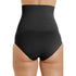 Womens Black Seamfree Shapewear Comfort Hi Waisted Control Brief