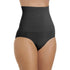 Womens Black Seamfree Shapewear Comfort Hi Waisted Control Brief