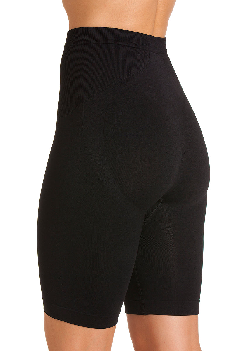 Womens Black Seamfree Shapewear Control Thigh Slimmer Support Briefs
