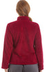 Womens Zip Front Soft Textured Fleece Bed Jackets