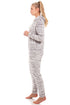 Womens Supersoft Fleece Marble Grey Hooded Onesie