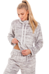 Womens Supersoft Fleece Marble Grey Pyjama