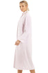 Womens Supersoft Button Front Pink Housecoat