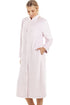 Womens Supersoft Button Front Pink Housecoat