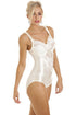 Ivory Underwired Non Padded Floral Lace Shapewear Body