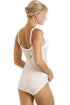 Ivory Underwired Non Padded Floral Lace Shapewear Body