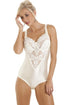Ivory Underwired Non Padded Floral Lace Shapewear Body
