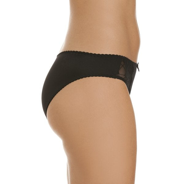Womens Three Pack Classic Style Black Lace Briefs
