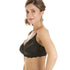 Black Lingerie Womens Full Cup Underwired Lace Bra