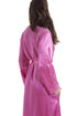 Womens Pink Luxury Satin Dressing Gown