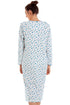 Womens 100% Cotton Long Sleeved Floral Nightdress