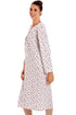 Womens 100% Cotton Long Sleeved Floral Nightdress