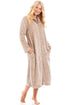 Womens Supersoft Fleece Zip Up Animal Print Robes