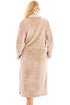 Womens Supersoft Fleece Zip Up Animal Print Robes