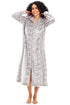 Womens Supersoft Fleece Zip Up Animal Print Robes