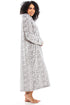 Womens Supersoft Fleece Zip Up Animal Print Robes