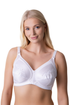 Camille Womens White Soft Cup Non-Wired Bra