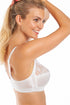 Camille Womens White Soft Cup Front Fastening Bra
