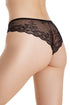 Womens 3 Pack Black Lace Brazilian Briefs