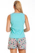 Womens 100% Cotton Pug & Cat Short Pyjama Set
