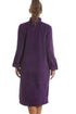 Womens Soft Fleece Purple Zip Front Housecoat