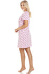 Womens Soft 100% Cotton Short Sleeve Knee Length Floral Nightshirts