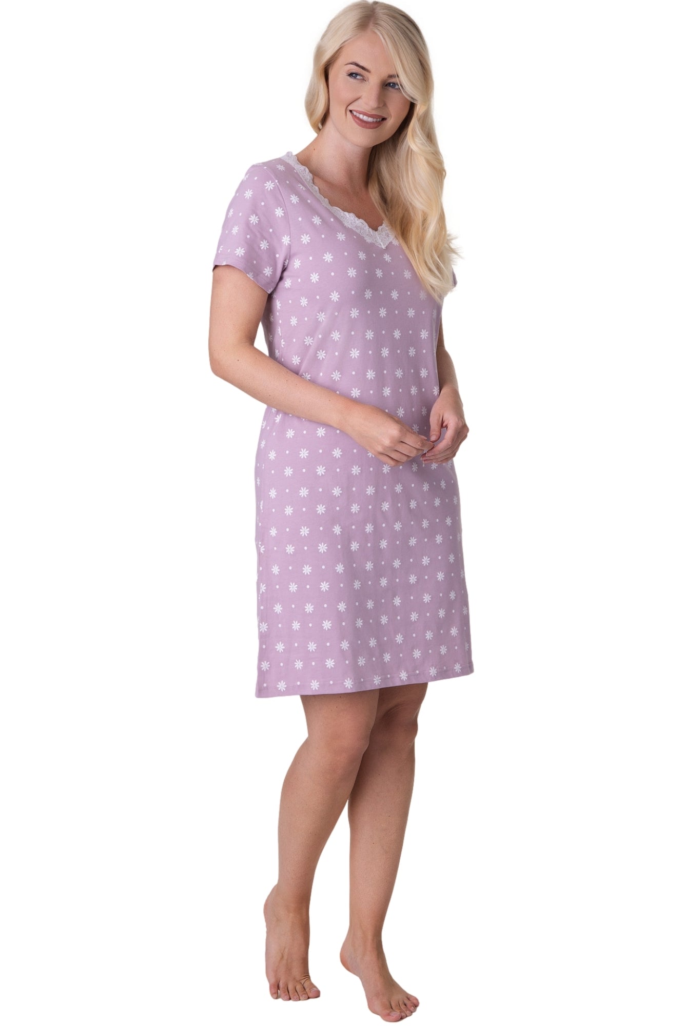 Womens Soft Cotton Summer Nightdresses