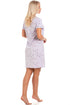 Womens Soft 100% Cotton Short Sleeve Knee Length Heart Print Nightshirts