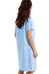 Womens Soft 100% Cotton Short Sleeve Knee Length Floral Nightshirts