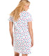Womens Soft 100% Cotton Short Sleeve Knee Length Polka Dot Nightshirts