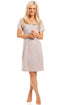 Womens Soft 100% Cotton Short Sleeve Knee Length Star Print Nightshirts