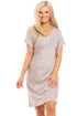 Womens Soft 100% Cotton Short Sleeve Knee Length Star Print Nightshirts