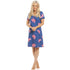 Womens Soft 100% Cotton Short Sleeve Knee Length Floral Nightshirts