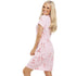 Womens Soft 100% Cotton Short Sleeve Knee Length Floral Nightshirts