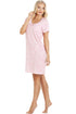 Womens Soft 100% Cotton Short Sleeve Knee Length Floral Nightshirts