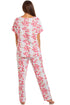 Womens Full Length Floral Print Spandex Pyjama Set