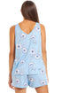 Womens Short Floral Print Spandex Pyjama Set