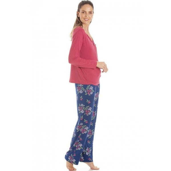 Womens Floral Print Spandex Pyjamas