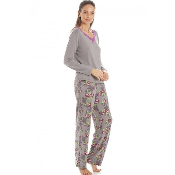 Womens Floral Print Spandex Pyjamas