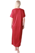 Womens 100% Organic Cotton Classic Full Length Short Sleeved Nightdress