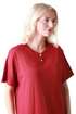 Womens 100% Organic Cotton Classic Full Length Short Sleeved Nightdress