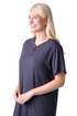 Womens 100% Organic Cotton Classic Full Length Short Sleeved Nightdress
