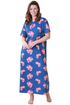 Womens 100% Organic Cotton Classic Full Length Short Sleeved Nightdress