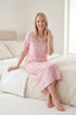 Womens 100% Organic Cotton Classic Full Length Short Sleeved Nightdress